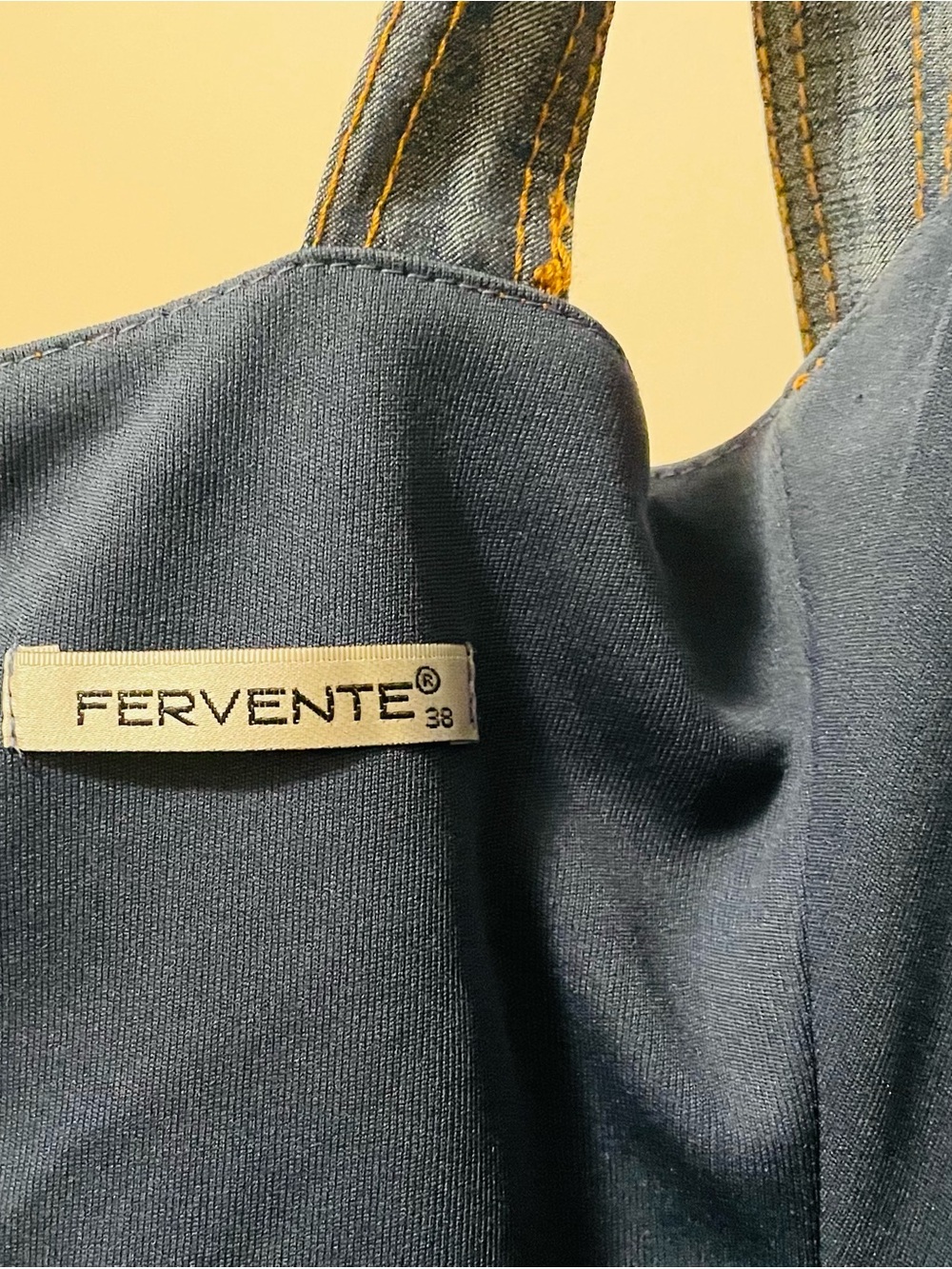 Fervente Denim Sweetheart Tie-Strap Dress - Picture 8 of 10